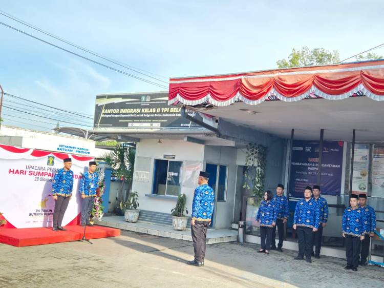 Kantor Imigrasi Belawan Gelar Upacara Sumpah Pemuda