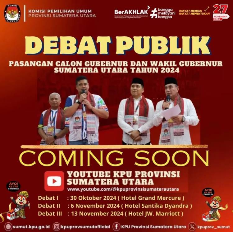 KPU Sumut Berharap Kedepankan Visi Misi dalam Pilkada