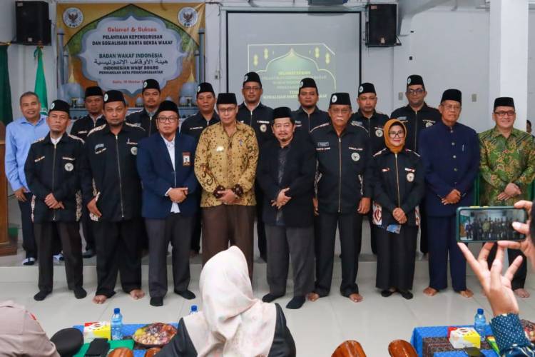 Matheos Hadiri Pelantikan Perwakilan BWI Kota Siantar dan Sosialisasi Harta Benda Wakaf di Kantor MUI