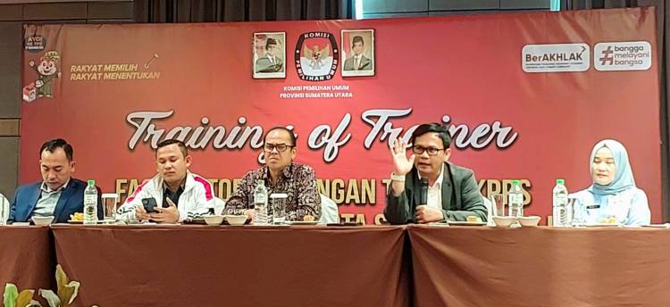 Siapkan KPPS, KPU Sumut Gelar Training of Trainer kepada KPU Kabupaten dan Kota