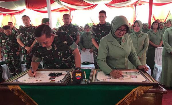 Ketua Persit KCK PD I/BB  Minta Istri Prajurit Selalu Mawas Diri dan Peka dengan Lingkungan