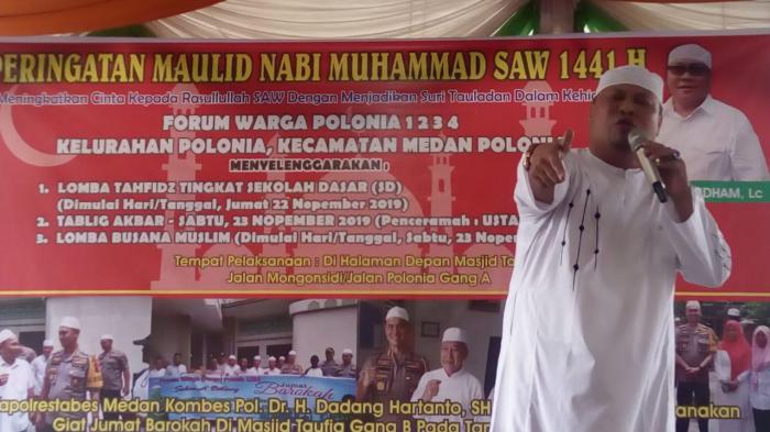 Forga Polonia 1234 Peringati Maulid Nabi, Ustadz Ferry Idham : "Jangan Makan Uang Masjid" !