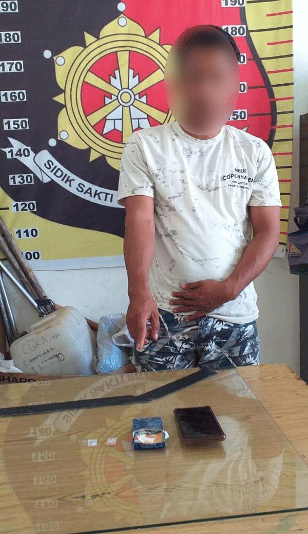 Miliki Narkoba, Meringkuk di Terali Besi Polsek Tanah Jawa