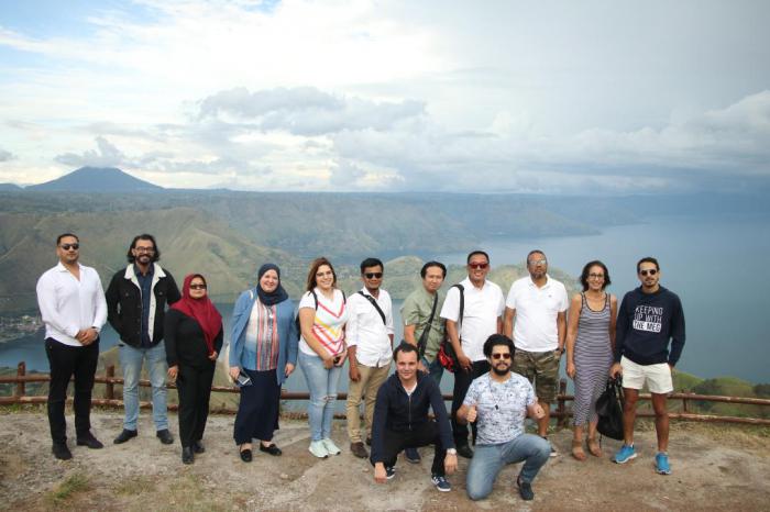 Rombongan Fam Trip Maroko  Terpesona dengan Keindahan Danau Toba