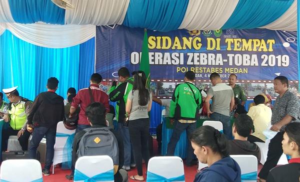 Operasi Zebra, 81 Pengendara di Medan Jalani Sidang di Tempat 