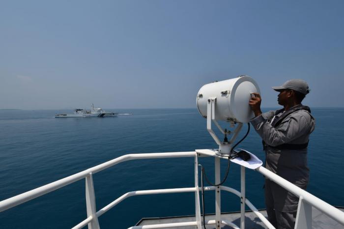 Bakamla RI Lepas Indian Coast Guard Ship Shaurya 16