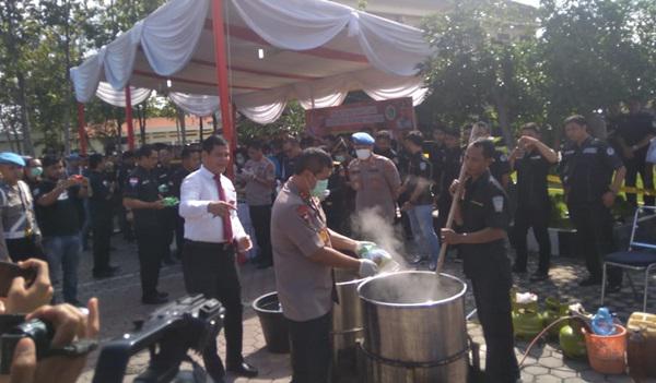 Polda Sumut Musnahkan Barang Bukti Narkoba Milik 72 Tersangka