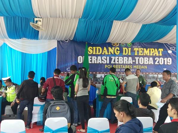 Jelang Akhir Operasi Zebra Toba, Polantas di Medan Gelar Sidang di Tempat