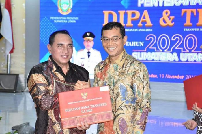 Bupati Simalungun Terima DIPA  dan TKDD  Tahun 2020