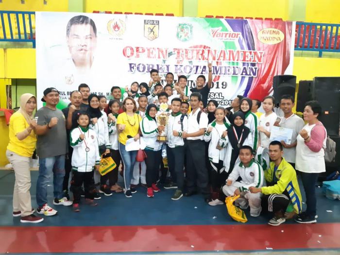 Perguruan Inkanas Juara Umum Open Turnamen FORKI Medan 2019 