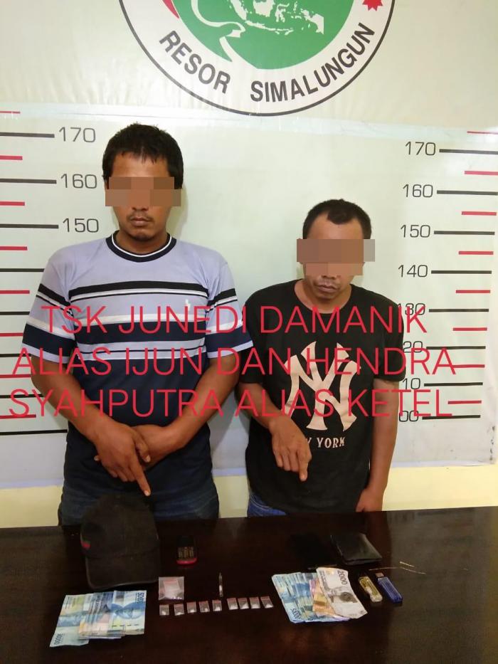 Pengedar dan Jaringan Narkoba di Tangkap Polres Simalungun
