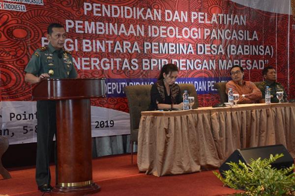Babinsa se Indonesia Dilatih Untuk Bumikan di Medan Pancasila ke Masyarakat Desa