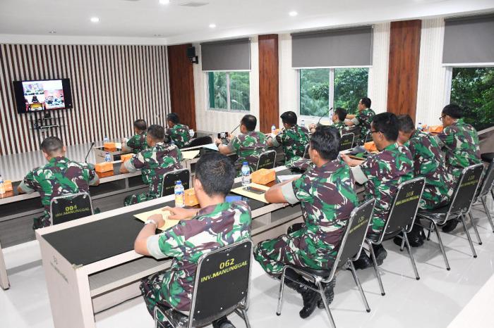 Asops Kasdam I/BB Vidcon Kesiapan Korem 032/Wbr Gelar Latgulbencal TA 2019 