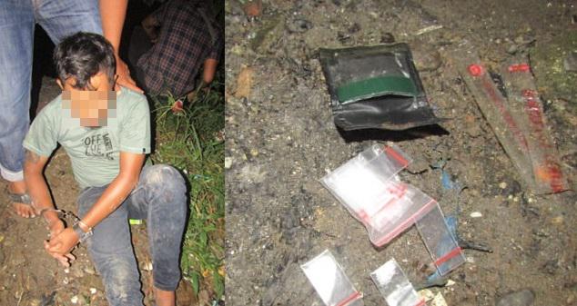 Rumahnya Digrebek, Pengedar Narkoba Ini Berusaha Melompat ke Sungai