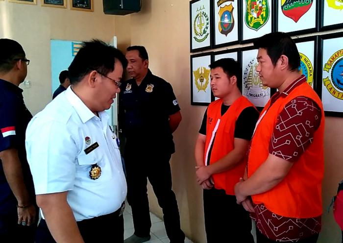 Dua Tenaga Kerja Asing Asal RRC Diamankan Imigrasi