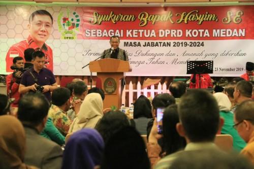 Acara Syukuran Hasyim Ketua DPRD Medan