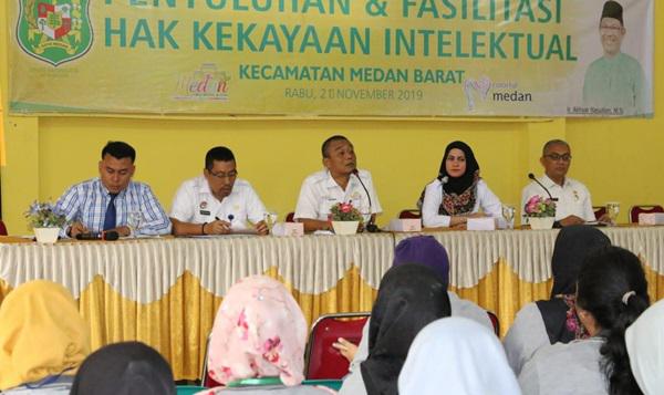 75 Pelaku Ekonomi Kreatif Kota Medan Peroleh Penyuluhan HAKI
