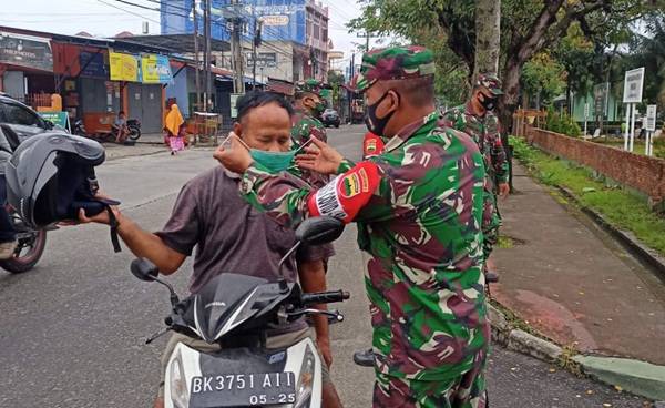 Kakumdam I/BB Gelar Operasi Pendisiplinan Masyarakat Terhadap Protokol Kesehatan