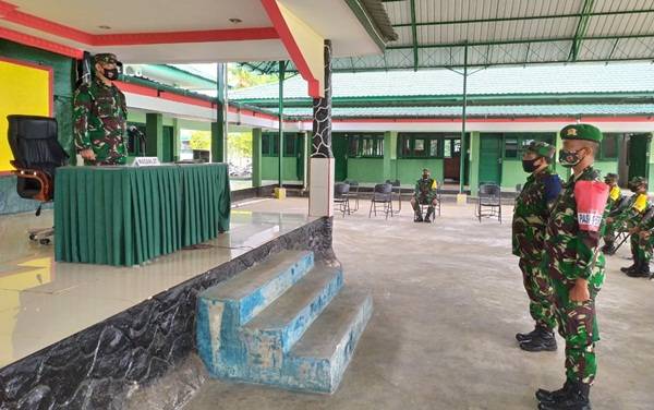 Danrem 023/KS Buka Latihan Posko I Yonif 123/RW