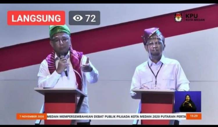 Ronde Pertama Debat Pilkada Medan, Akhyar-Salman Dapat Nilai A