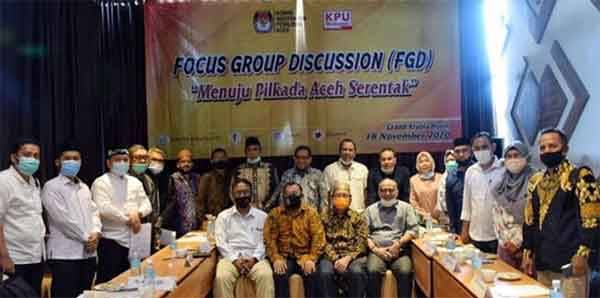 KIP Aceh Gelar Focus Group Discussion Jelang Pilkada Serentak 2020