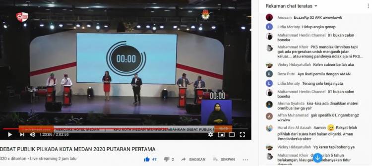 Akhyar-Salman Trending di Komentar Youtube, Di Fanspage KPU Tuai Dukungan