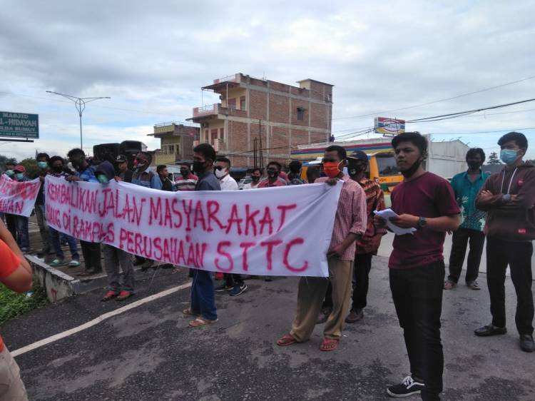 Massa Minta Poldasu Usut Dugaan Penyerobotan Tanah di Belawan Medan