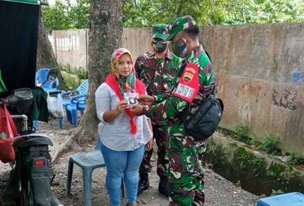 Satgas Covid-19 Ajendam I/BB Gelar Operasi Pendisiplinan Masyarakat Terhadap Prokes