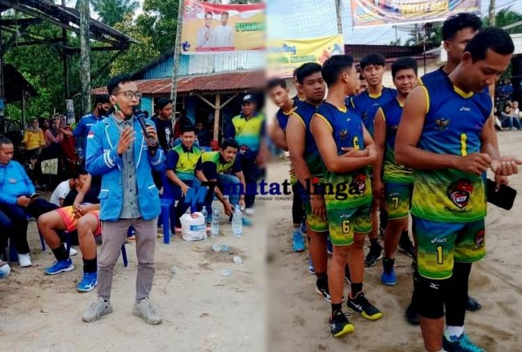 Tournamen Bola Volly ST20 Tim Desa Suka Dame Barat Juara