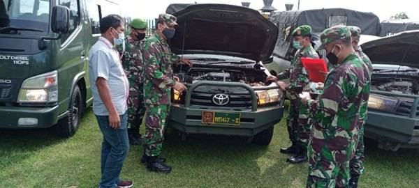 Kodim 0205/TK Gelar Kelengkapan Administrasi Kendaraan Dinas & Kendaraan Pribadi Prajurit