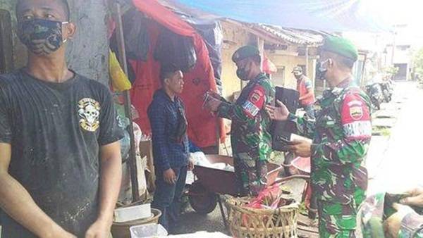 Cegah Covid-19, Ajendam I/BB Gelar Operasi Pendisiplinan Prokes di 2 Titik Kecamatan Medan Sunggal