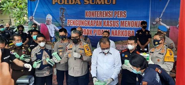 Ciduk 7 Kurir di Aceh Timur dan Labuhan Batu, Polda Sumut Sita 14,8 Kg Sabu-Sabu