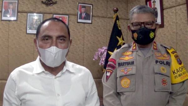 Gubsu dan Kapolda Ingatkan Masyarakat Tetap Patuhi Protokol Kesehatan