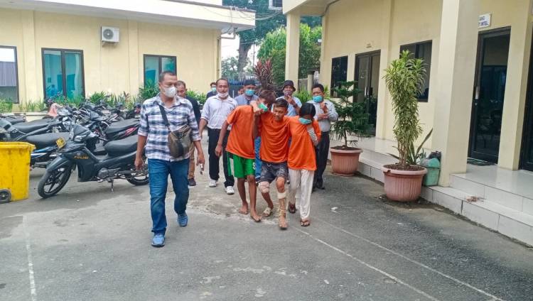 Polsek Sunggal Lakukan  Rekonstruksi Kasus Pembunuhan