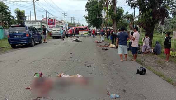 Korban Tabrakan Maut di Simalungan Belum Diketahui