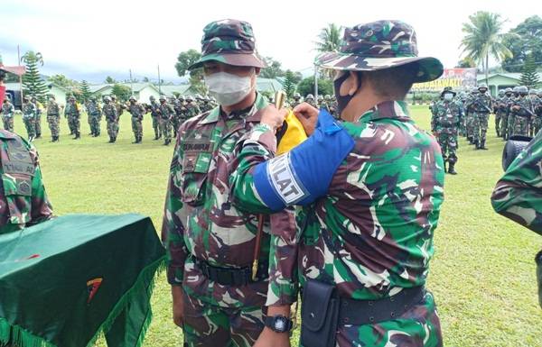 Yonif 123/Rajawali Laksanakan Latihan Perang Hutan