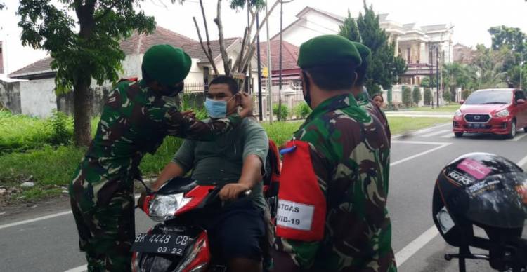 Paldam I/BB Gelar Operasi Pendisplinan Protokol Kesehatan di 3 Titik Lokasi
