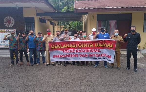 Cegah Radikalisme, AKBP Agus Waluyo Ajak Masyarakat Kelurahan Bangun Deklarasi Cinta Damai