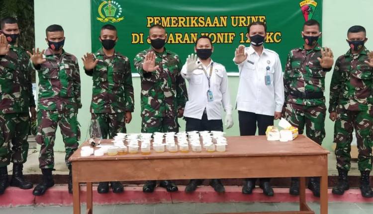 Yonif 126/KC Bersama BNNK Labuhan Batu Utara Gelar Penyuluhan Bahaya Narkoba.