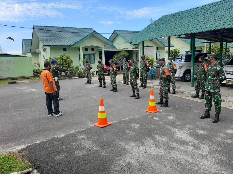 Denpom I/2 Sibolga Laksanakan Ujian SIM TNI Bagi Prajurit Kodim 0211/Tapteng