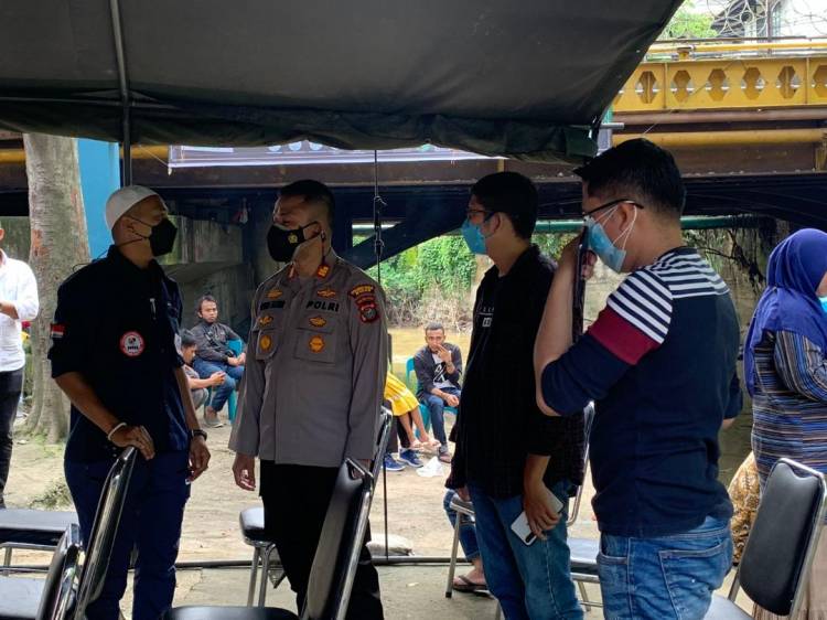 Percepat Vaksinasi, Kapolsek Medan Baru Pantau Pelaksanaan Vaksinasi Dosis Tahap 2