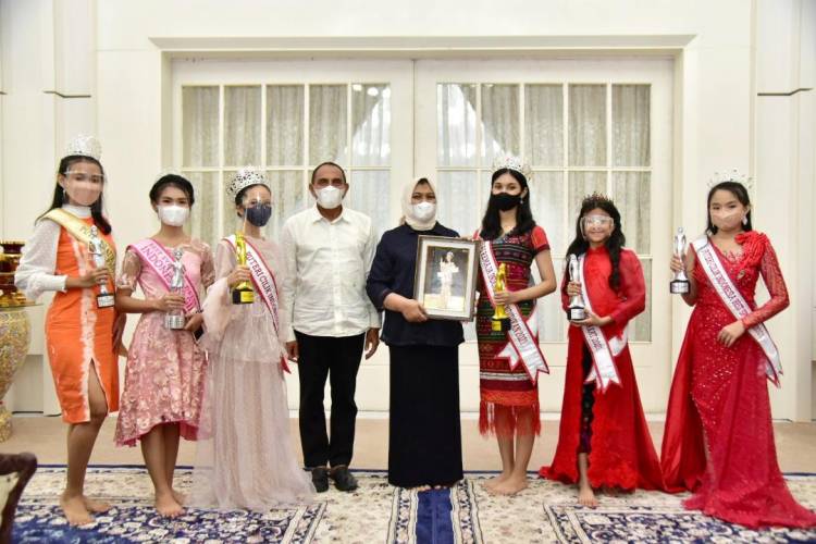 Gubsu Sambut Finalis dan Juara Putri Cilik Indonesia 2021