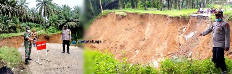 Pasca  Longsor Di Bandar Pasir Mandoge Polres Asahan Bersama Instansi Terkait Sigap Tangani Bencana
