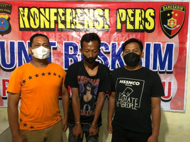 Polsek Medan Baru Amankan Seorang Pria Penjual Air Mineral