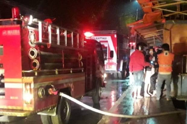 Mencekam! Pasar Bawah Bukittinggi, Sumatera Barat Kembali Terbakar