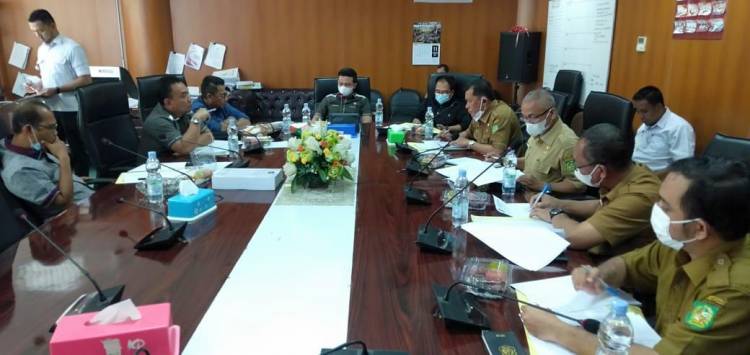 David Roni G Sinaga SE Pimpinan Rapat Pembahasan R-APBD 2022 dengan DKP