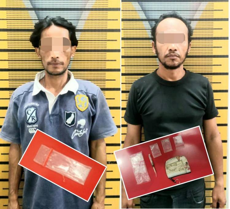 Grogi Lihat Polisi Datang, 1 Dari 2 Pengedar Narkoba Campakkan Barbut Ke Rerumputan