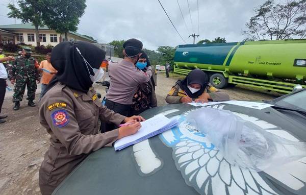 Puluhan Warga Terjaring Operasi Yustisi di Jalinsum Padangsidimpuan-Sibolga