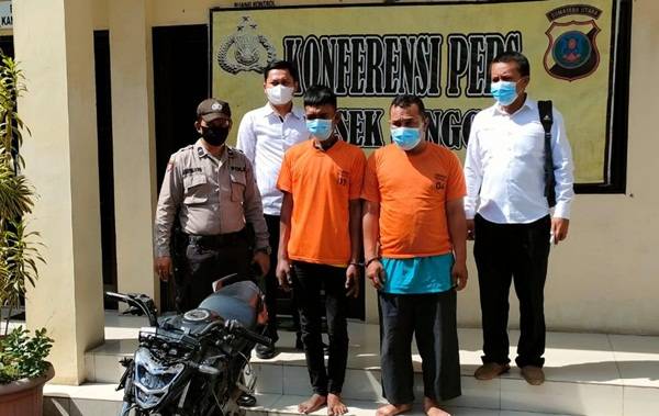 Tabrak Pengendara Pembawa Catering, Dua Pelaku Jambret Ini Nyungsep ke Sel Tahanan