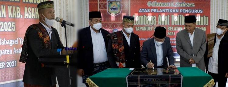 Ketua Terpilih Lembaga Adat Dalihan Na Tolu Tapanuli Bagian Selatan Dikukuhkan